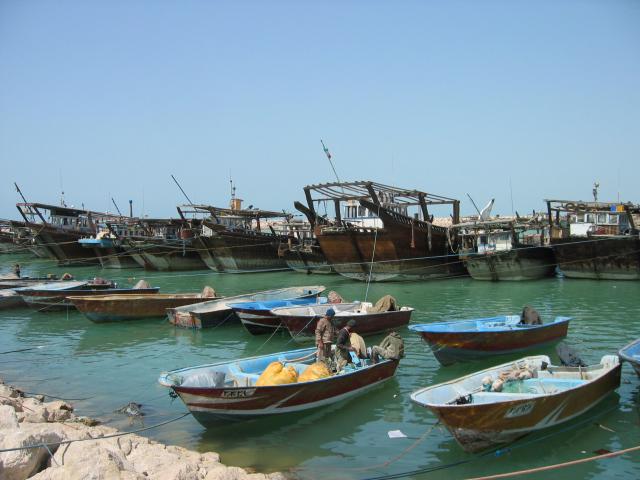 image Pequeño puerto pesquero en la provincia de Bushehr, Golfo Pérsico, Irán