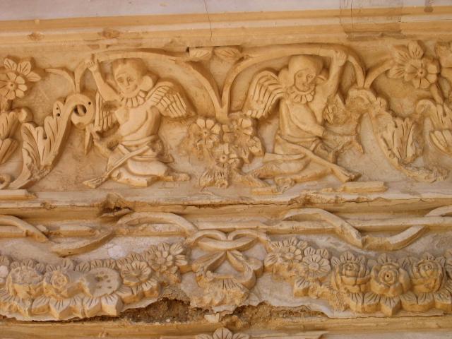 image Decoración en estucado en Taheri, provincia de Bushehr, Golfo Pérsico, Irán