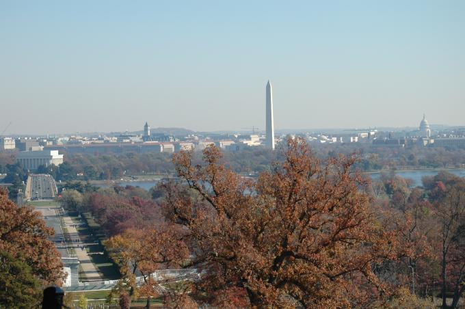 image Vista de Washington y del río Potomac, Estados Unidos