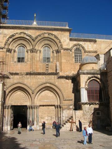 image Entrada a la Iglesia del Santo Sepulcro, Jerusalén, Israel