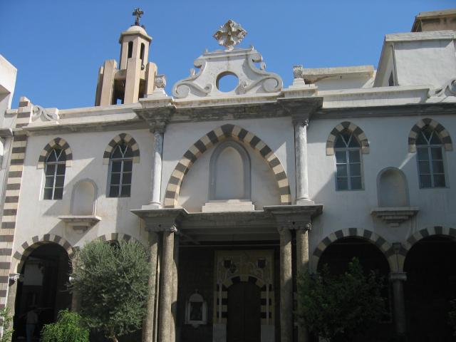 image Iglesia ortodoxa griega del barrio cristiano, Ciudad Vieja de Damasco, Siria
