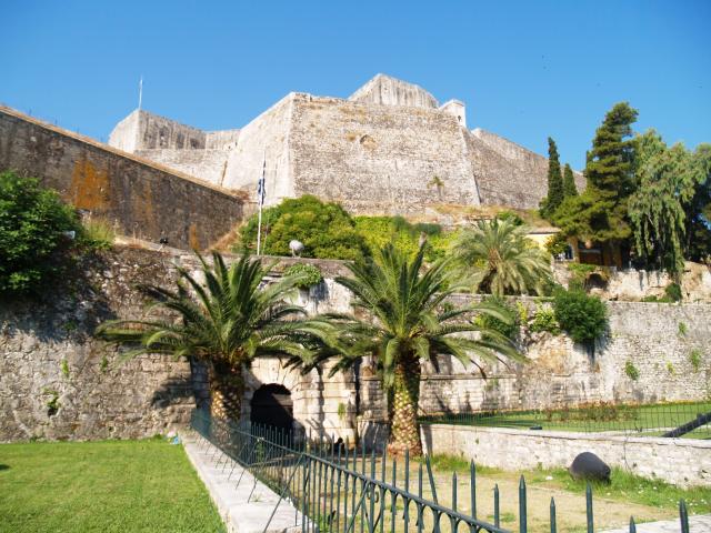 image Entrada a la fortaleza, Corfú, Grecia