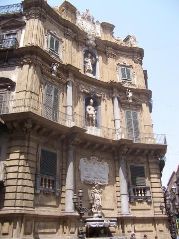 image Plaza de los Cuatro Cantos de Palermo, Sicilia, Italia