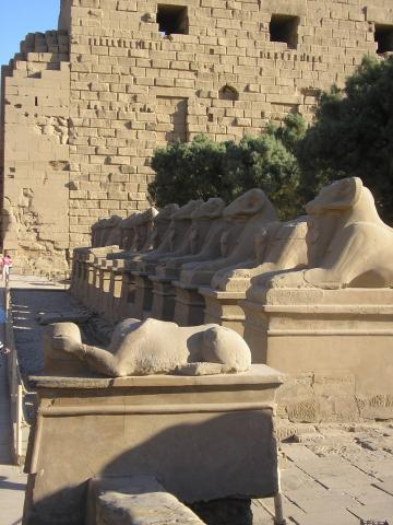 image Paseo de las Esfinges previo al Templo de Karnak en Luxor, Egipto