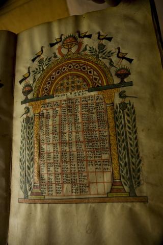 image Códice del museo del monasterio Kibran Gabriel, Etiopía