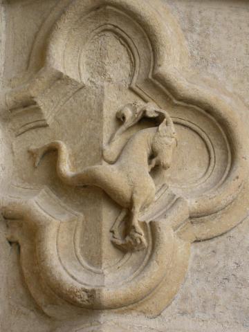 image Cuadrifolio del portal de San Fermín de la Catedral de Amiens, Francia