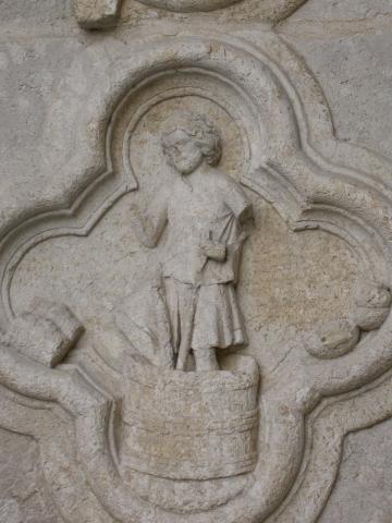 image Cuadrifolio del portal de San Fermín de la Catedral de Amiens, Francia