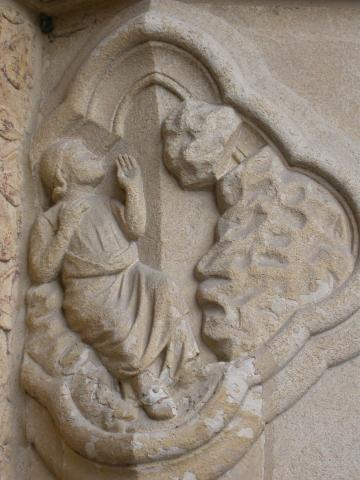 image Cuadrifolio del portal de la Madre de Dios de la Catedral de Amiens, Francia