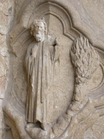 image Cuadrifolio del portal de la Madre de Dios de la Catedral de Amiens, Francia