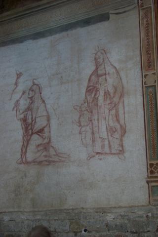 image Sinopia en la Basílica de San Miniato al Monte, Florencia, Italia