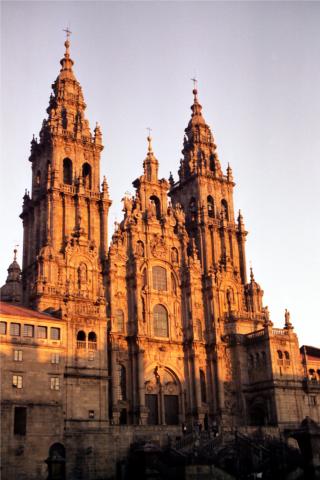 image Fachada de la catedral de Santiago de Compostela, A Coruña