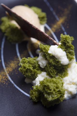 image Postre de helado de menta y dulce de leche