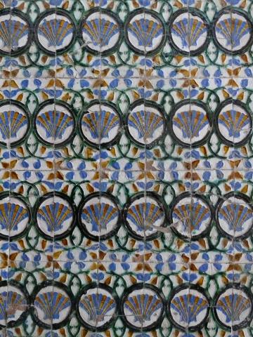 image Azulejos decorados en los Reales Alcázares, Sevilla
