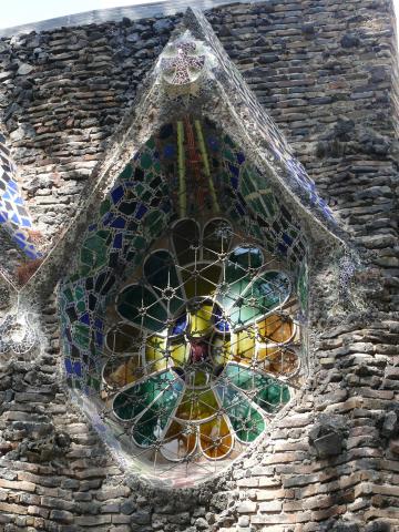 image Ventana de la Cripta de la Colonia Güell, Santa Coloma de Cervelló, Barcelona