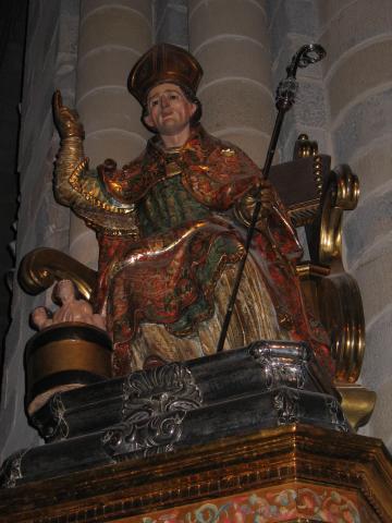 image Imagen de San Nicolás de Bari en la Iglesia de San Nicolás, Pamplona, Navarra