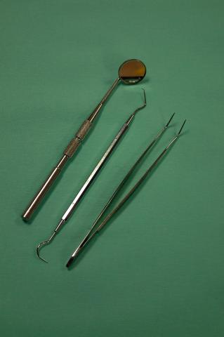 image Kit exploración espejo, sonda y pinzas