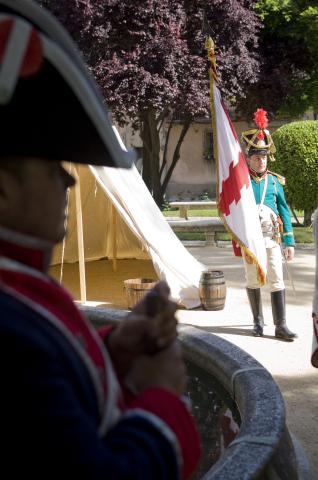 image Recreación de la Guerra de la Independencia en Segovia: Campamento de tropas españolas