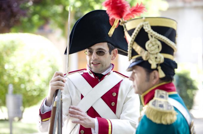 image Recreación de la Guerra de la Independencia en Segovia: Soldados de las tropas del primer regimiento de Carlos IV