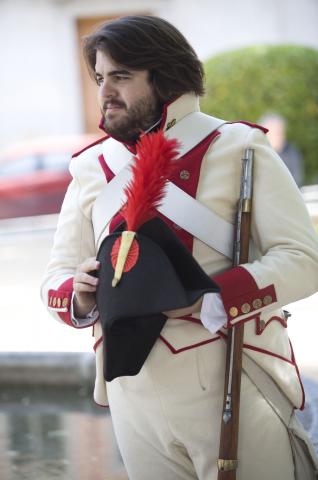 image Recreación de la Guerra de la Independencia en Segovia: Soldado de las tropas del primer regimiento de Carlos IV