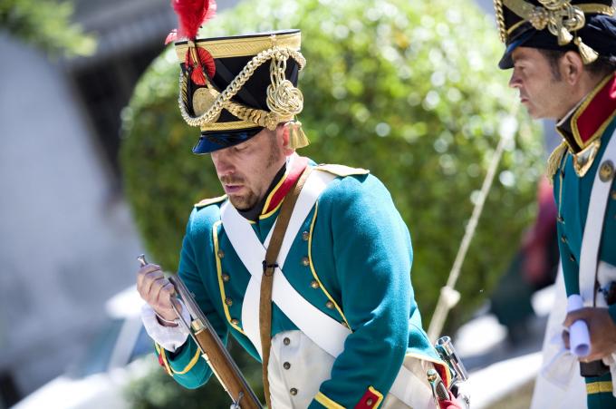 image Recreación de la Guerra de la Independencia en Segovia: Demostración de disparos de armas de las tropas españolas