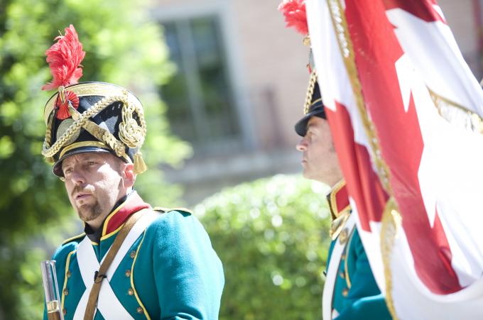 image Recreación de la Guerra de la Independencia en Segovia: Demostración de disparos de armas de las tropas españolas
