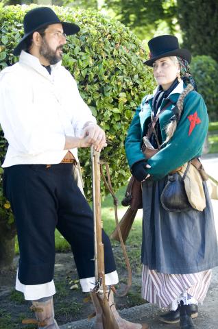 image Recreación de la Guerra de la Independencia en Segovia: Civiles de Galicia organizados militarmente para defender la ciudad de las tropas napoleónicas