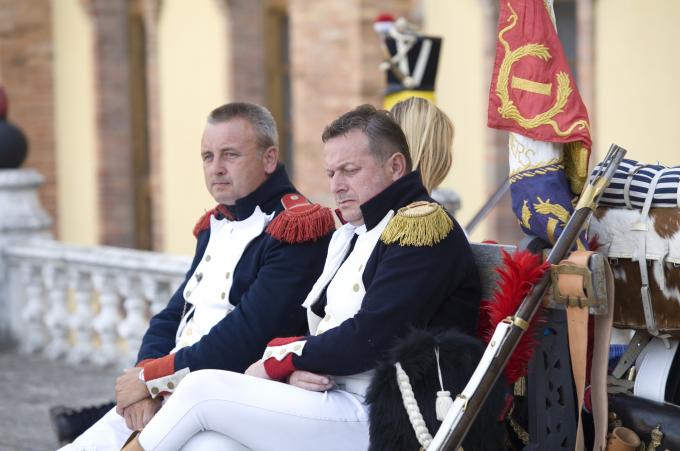 image Recreación de la Guerra de la Independencia en Segovia: Tropas napoleónicas descansando