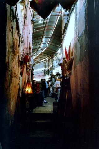 image Zona cubierta de un zoco, Marrakech, Marruecos