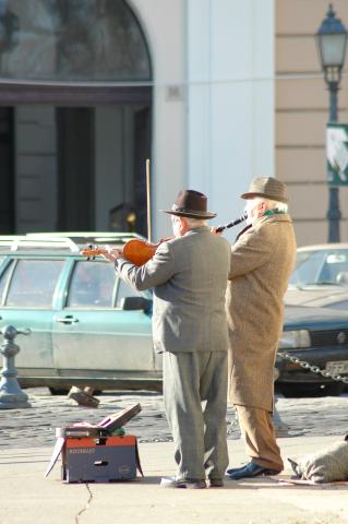 image Músicos callejeros en Budapest, Hungría