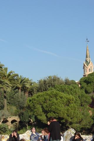 image Zona de jardines, Parque Güell, Barcelona