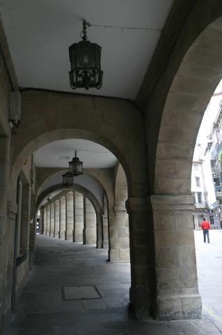 image Soportales de la Plaza de Cervantes, Santiago de Compostela, A Coruña