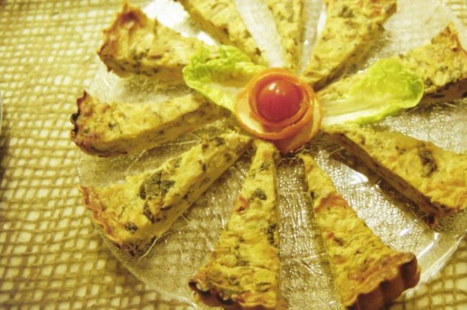image Porciones de quiche de verduras