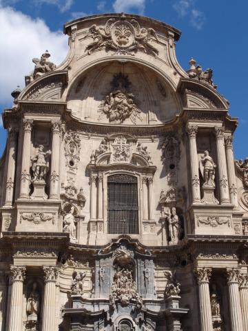 image Detalle fachada principal, Catedral de Murcia