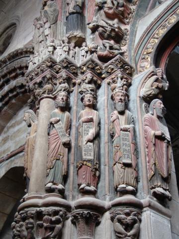 image Detalle del Pórtico del Paraíso, Catedral de Ourense