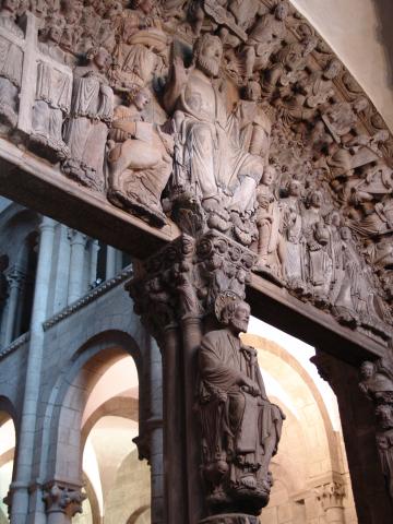 image Pórtico de la Gloria, Catedral de Santiago de Compostela, A Coruña