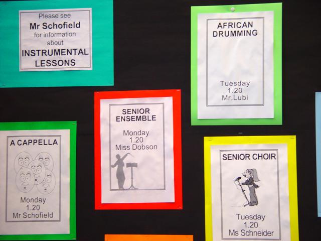 image Panel de actividades extraescolares