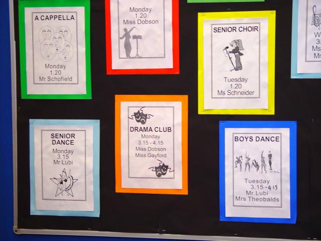 image Panel de actividades extraescolares