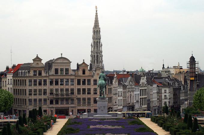 image Monte de las Artes, vista del centro de Bruselas, Bélgica