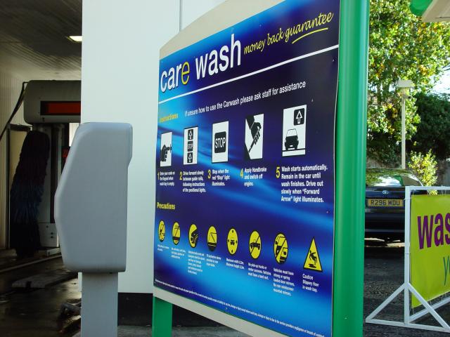 image Cartel de autolavado de coches