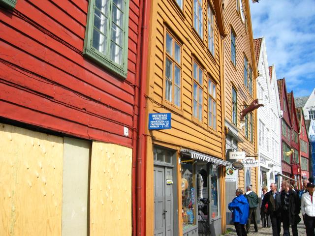 image Escaparates en el Bryggen, Bergen, Noruega