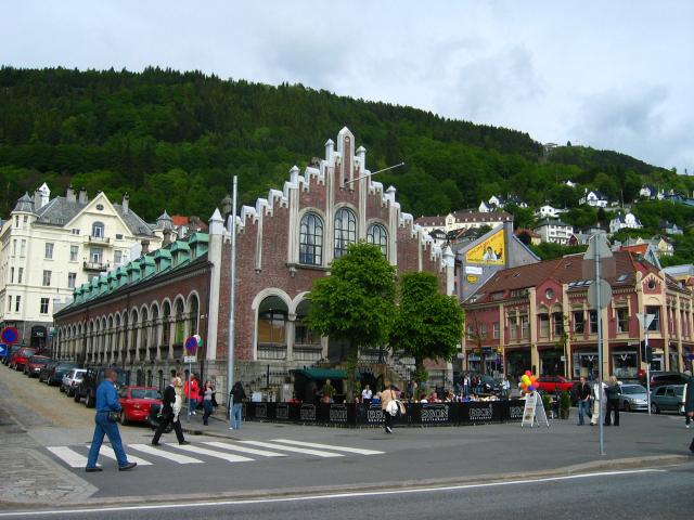 image Edificio medieval hanseático, Noruega