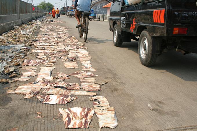 image Secado en el suelo, Jakarta, Indonesia