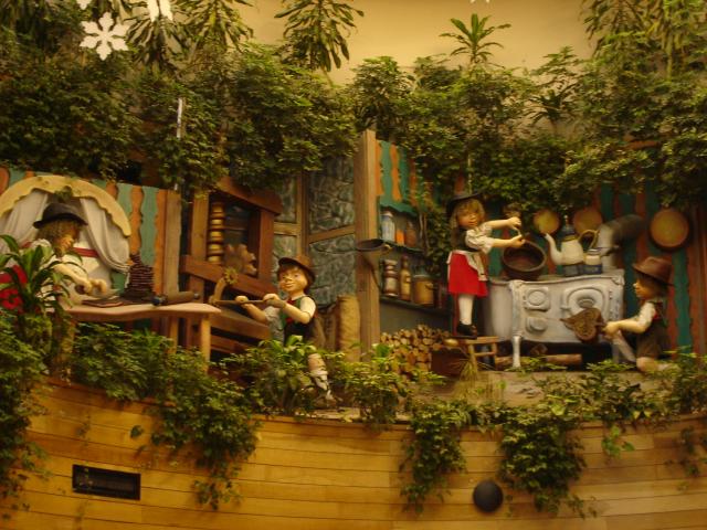 image Decoración de una confitería en San Carlos de Bariloche, Río Negro, Patagonia Andina, Argentina