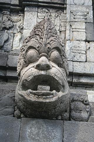 image Detalle evacuación aguas, Templo Borobudur de Jogyakarta, Indonesia