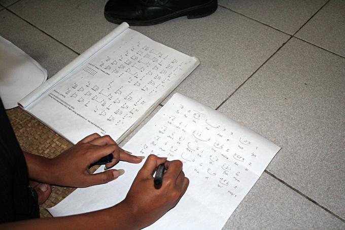 image Componiendo en el Instituto de Bellas Artes de Jogyakarta, Indonesia