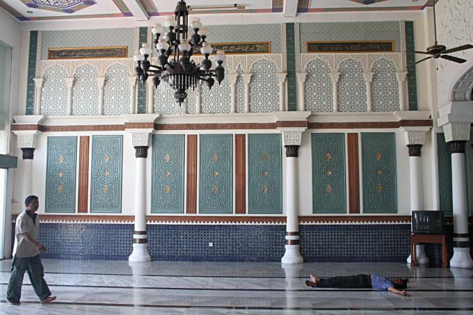 image Detalle de decoración en paredes, Banda Aech, Sumatra, Indonesia