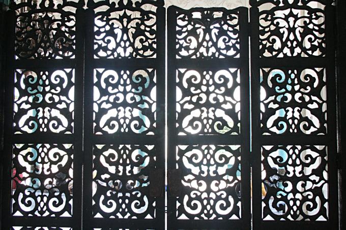 image Detalle de decoración en celosía, Banda Ache, Sumatra, Indonesia