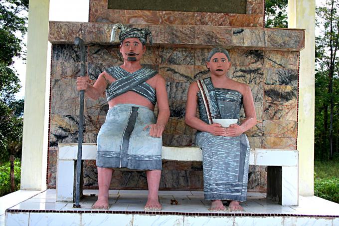 image Detalle de tumba de Batak, Sumatra, Indonesia