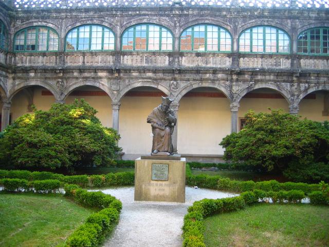 image Patio y jardines del Colegio de Fonseca, Santiago de Compostela, A Coruña
