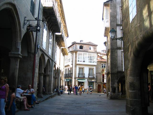image Rúa do Vilar, Santiago de Compostela, A Coruña